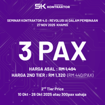 Seminar Revolusi AI Dalam Pembinaan (3 Pax)